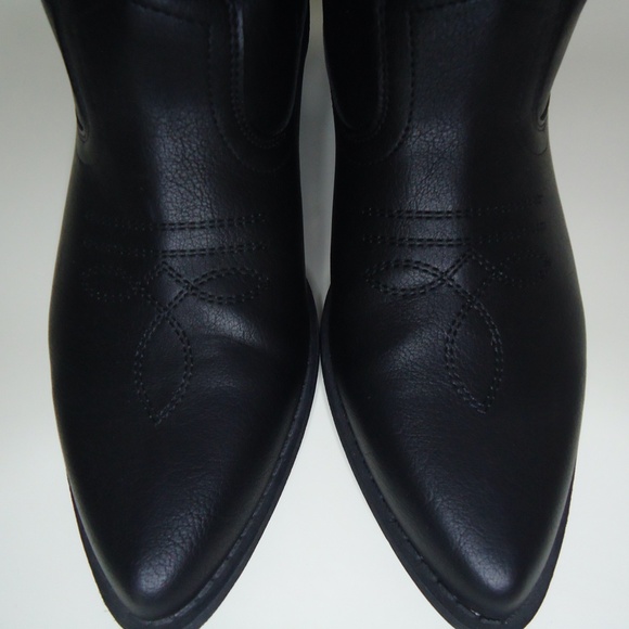 All Black Womens Cowboy Boots - Size 9.5 - Picture 4 of 7